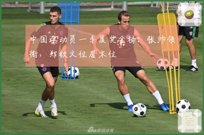 中国运动员一季度奖金榜：张帅领衔，郑钦文位居末位